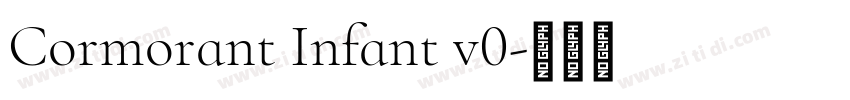 Cormorant Infant v0字体转换